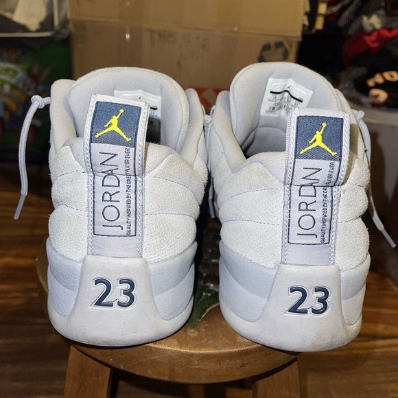 Nike Air Jordan 12 Low Retro \'Wolf Grey\' SKU: 308317 002 Size 13 main image 8